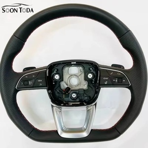 Volant en cuir personnalisé avec fonction chauffante et boutons pour <span class=keywords><strong>Audi</strong></span> S3 A4 B8 <span class=keywords><strong>RS4</strong></span> A4 A5 TT B6 S8 D4 S4 B9 RS3 A6 A3 8V A7 B8.5 C6 <span class=keywords><strong>MK1</strong></span> - Product Image 1