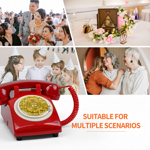 <span class=keywords><strong>Livre</strong></span> d'or personnalisé téléphone Antique téléphone populaire fête mariage fournitures message vocal <span class=keywords><strong>livre</strong></span> cadran rotatif rétro téléphone <span class=keywords><strong>Audio</strong></span> - Product Image 5