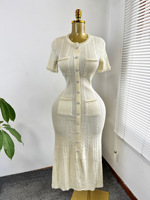 Jupe en tricot polyvalente, robe décontractée, robe d'été fine, robe élégante pour femmes, vêtements pour femmes