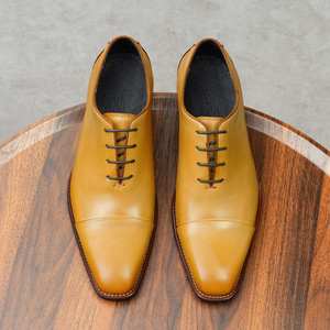 Zapatos de Vestir Formales de Negocios para Hombre, Estilo Nuevo, de Cuero, Casuales, Antideslizantes y Cómodos, Hechos a Mano, para Bodas y Banquetes - Product Image 3