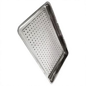 Plateau perforé en acier inoxydable de qualité médicale pour instruments chirurgicaux, rectangulaire, pour salle d'opération DE-2536 - DE-2551 - Product Image 2