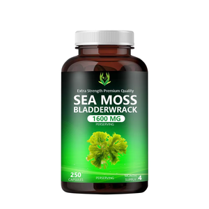 Hot Selling 1600MG Premium Quality Sea Moss Capsules with Bladderwrack Support Digestive Healthy and Promote Immunity for Adult - Product Image 1