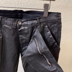 Jeans in Denim Cerato Personalizzati Primavera 2024, <span class=keywords><strong>Abbigliamento</strong></span> Maschile Classico Gotico, Jeans Dritti Rivestiti Stile <span class=keywords><strong>Hip</strong></span> <span class=keywords><strong>Hop</strong></span> - Product Image 5