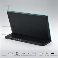 Terminal tactile de bureau Android de type L de 14 pouces RK3399 à usage commercial avec ports USB pour publicité PoE LED Nouveau OEM ODM