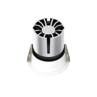 Lampe en aluminium encastrée 10W COB Down Lamp Anti Glare Spots de plafond Grille de fixation Spot LED encastré pour la maison Hôtel