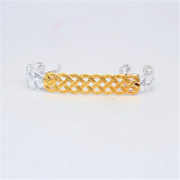 Pinces à cheveux métalliques, anneaux tressés creux, en alliage or et argent, manchettes ouvertes pour tresses et dreadlocks, DIY, pour femmes et filles, vente en gros, épingles à cheveux