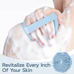 Unisex Multi-Functional Comfortable Silicone <b>Bath</b> <b>Brush</b> Custom Logo Soft-Bristled Massage Body <b>Brush</b> Quality Cleaning <b>Brushes</b> - Product Image 4