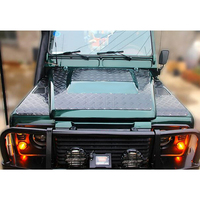 Couvercle de panneau de protection de capot pour Land Rover Defender 90 110 plaque de garniture en alliage d'aluminium autocollants de plaque de Protection contre les rayures