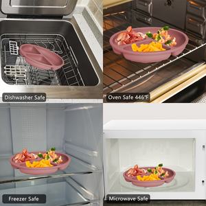 3 paquetes BPA libres no tóxicos recipientes <span class=keywords><strong>de</strong></span> alimentos platos <span class=keywords><strong>para</strong></span> niños pequeños, utensilios <span class=keywords><strong>para</strong></span> niños <span class=keywords><strong>de</strong></span> grado alimentario - Product Image 4