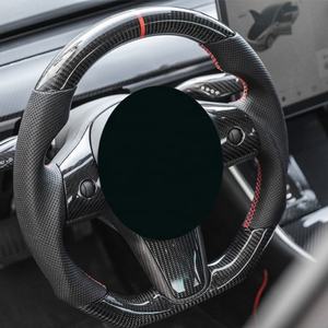 Volant de course en fibre de carbone, volant électrique en aluminium pour bateau de pêche, pour <span class=keywords><strong>Tesla</strong></span> <span class=keywords><strong>Model</strong></span> 3 - Product Image 3