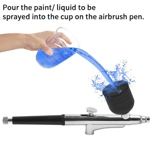 Kit de Aerógrafo Profesional Keep Smiling, Pistola de Compresor de Aire Recargable Inalámbrica para Pintar en Salones y Decoración - Product Image 4