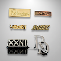 Étiquettes métalliques personnalisées pour vêtements, badges et logos sur mesure pour sacs