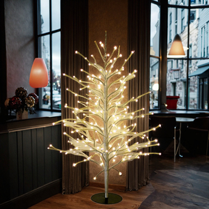Éclairage de vacances Premium d'arbre de brindille de bouleau éclairé par LED de haute qualité pour l'affichage de Noël extérieur IP65 évalué - Product Image 1