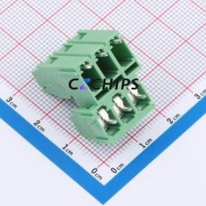 DB128A-5.08-2*3P-GN-S Screw Terminal Block Through hole Component (THT),P=5.08mm Connector 2x3P 5.08mm Green Through Hole - Product Image 2