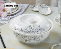 Jinyun – service de table en porcelaine, 56 pièces, sous forme d'os de Brocade, en céramique, pour cadeau