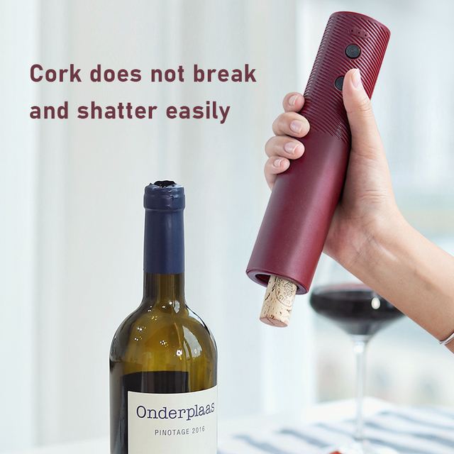Wholesale Electric Wine Opener Automatic Corkscrew Type-C Rechargeable ABS Stainless Steel 2 Colors OEM ODM