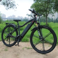 Vélo électrique tout-terrain en alliage d'aluminium de 29 pouces, 27 vitesses, moteur à moyeu arrière intégré, batterie au lithium 48V 500W 13Ah, assistance électrique 50-60 km