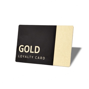 Carte de fidélité en métal haut de gamme, marque Gold Loyalty, carte de visite en acier inoxydable - Product Image 1