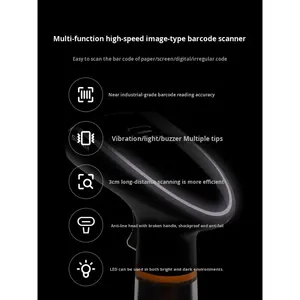 Lecteur de codes-barres noir NS021 avec interface USB en stock – <span class=keywords><strong>Scanner</strong></span> de codes <span class=keywords><strong>QR</strong></span> pour caisse enregistreuse et écran de téléphone portable - Product Image 5