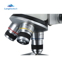 Biological Microscope Monocular Vertical Tube Microscope Student Microscope for School