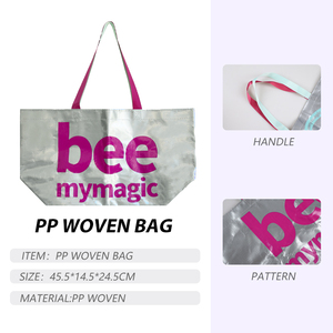 Hot Bán Kích Thước Trung Bình Tote Túi Biểu Tượng Tùy Chỉnh Thân Thiện Với Môi Tái Sử Dụng <span class=keywords><strong>Polyester</strong></span> Túi Xách Tay Phim Hoạt Hình In Ấn Cho Mua Sắm - Product Image 2