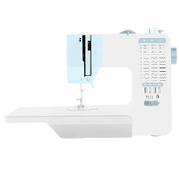 Machine à coudre électrique automatique professionnelle Domdestica ABS verte, point de chaînette, conception à plat, pour débutants - Garantie 1 an