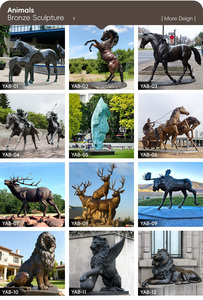 Sculpture de <span class=keywords><strong>cheval</strong></span> en bronze YOUFINE, taille réelle, statue de poulain et de jumente pour la décoration extérieure de ferme et de ranch - Product Image 2