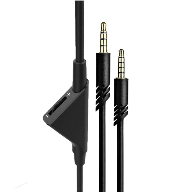 Gaming Headset Cable 3.5mm Audio Connection Pure Copper Conductor PVC 5mm Volume Control Cable for Astro A40TR/A40/A10