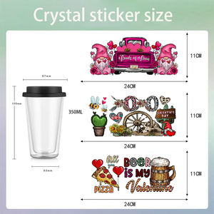 Taza de Café de 350 ml para San Valentín, Taza de Vidrio de Borosilicato de Doble Pared, Vaso Creativo Hecho a Mano, Regalo para Parejas, Hogar, Oficina, Fiesta - Product Image 5