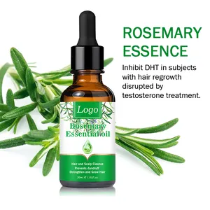 Oem Private Label Customize Rosemary Oil Hair Growth Organic Vegan Cruelty Free Rosemary Essential Oil