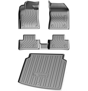 Alfombrillas de Coche Ecológicas a Medida para <span class=keywords><strong>Peugeot</strong></span> <span class=keywords><strong>308</strong></span> 2021 2025 2026, Accesorios para Automóviles, Alfombras para <span class=keywords><strong>Maletero</strong></span> - Product Image 1