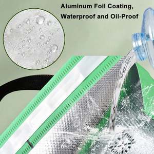 Sac isotherme jetable en non-tissé avec feuille d'aluminium, imperméable, pour livraison de repas, vin et boissons chaudes/froides - Product Image 4