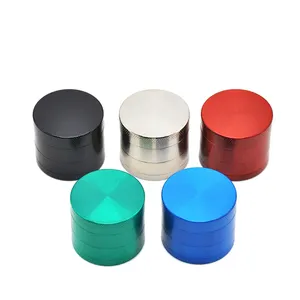 Qianxun Wholesale High Quality OEM/ODM 4 Layers 40mm/50mm/55mm/63mm/75mm Zinc alloy Colorful Metal Tobacco Dry Herb Grinder