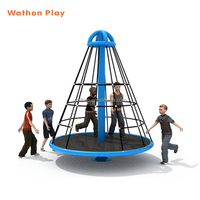 Filet de corde pivotant pour enfants de haute qualité équipement de terrain de jeu extérieur pour parc d'aventure