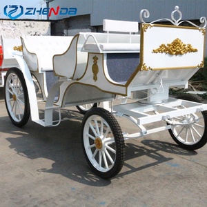 Calèche de tourisme élégante avec capote, calèche de mariage rétro, calèche convertible, fabrication de calèches - Product Image 2
