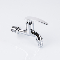 Robinets d'eau de jardin muraux robinet pleine grandeur 1/2-3/4 ''eau chaude froide robinet à bavette en laiton tuyau Bibcock
