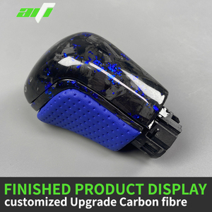 Private Custom Gloss Carbon Fiber &amp; Leather <strong>Shift</strong> <strong>Knob</strong> for Camry High Quality Interior Accessory - Product Image 5