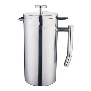 Cafetière Portable à Double paroi en acier inoxydable 304, pressoir française, de haute qualité, nouveau produit