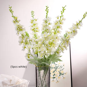 زهور الدلفينيوم الاصطناعية الحريرية عالية الجودة بألوان طبيعية متعددة للبيع بالجملة لتزيين المنزل - Product Image 6