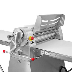 Rouleau vertical automatique de pâte à pizza pour boulangerie pâtisserie Machine à laminer la pâte à croissants électrique danoise de table pour la cuisson - Product Image 3