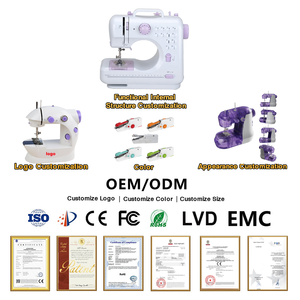 Máquina <span class=keywords><strong>de</strong></span> coser eléctrica portátil doméstica, mini máquina <span class=keywords><strong>de</strong></span> coser multifuncional para ropa. - Product Image 2