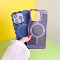 LeYi Nouveau Design Couverture Mobile Magnétique Dissipation Thermique Téléphone Cas De Refroidissement Téléphone Cas pour iPhone 14 15 17 Pro Max