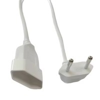 Europea prise mâle à 90 degrés vers prise femelle câble d'extension d'alimentation pour ordinateur PC PDU 0.3m/0.6m/1.8m EU cordon coudé à 2 broches