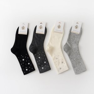 Calcetines tobilleros <span class=keywords><strong>de</strong></span> algodón peinado con purpurina y diamantes <span class=keywords><strong>de</strong></span> imitación <span class=keywords><strong>de</strong></span> estrella, cálidos y dulces, <span class=keywords><strong>para</strong></span> <span class=keywords><strong>niñas</strong></span>, estilo preppy, al por mayor - Product Image 2