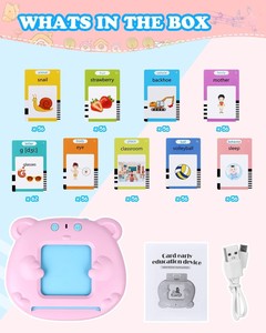 Jouet Éducatif Alphabet Flash Cartes Jouet Enfants <span class=keywords><strong>Orthographe</strong></span> Mots Parlant Éducatif Flashcard Lecteur Enfants Lecture Cartes Machine - Product Image 5