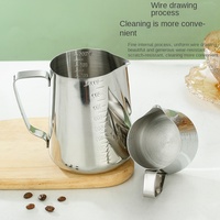Pabrik Grosir Langsung Menjual Jug Pembuat Busa Latte Art Cup Printer Kopi Pitcher Susu Stainless Steel