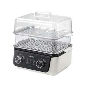 Olla Eléctrica Midea de 10L con Dos Niveles y Protección Anti-Quemaduras, Olla Doméstica con Tapa de Plástico para Desayunos y Guisos - Product Image 1