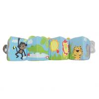 Cube sensoriel en peluche animaux de la jungle 4 faces OEM ODM pour nouveau-né, cadeau de naissance, jouet éducatif, vente en gros