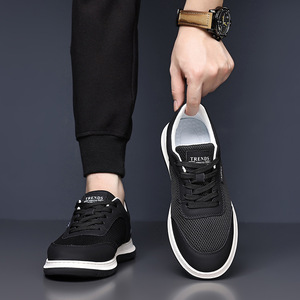 Chaussures de course en maille pour hommes, légères, respirantes, confortables, baskets de marche, chaussures de sport décontractées à la mode - Product Image 3