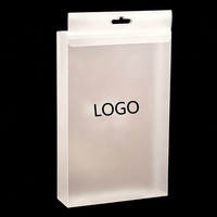 Boîte rectangulaire en plastique PET personnalisée de qualité supérieure, respectueuse de l'environnement, avec estampage à chaud doré, options personnalisables, emballage cadeau de luxe, vente au détail, épicerie